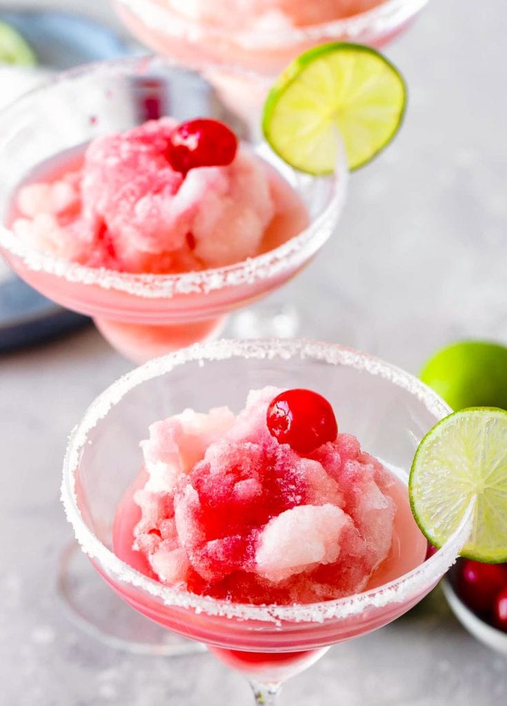 Frozen Cherry Limeade Margarita Recipe The Cookie Rookie