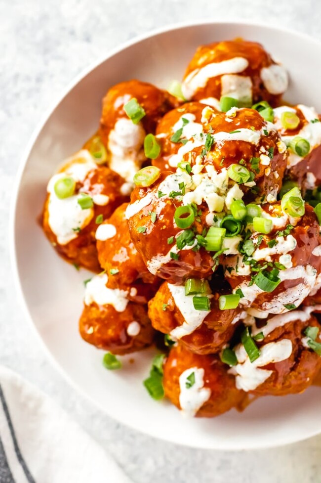 Buffalo Chicken Meatballs Recipe Blue Cheese Stuffed Meatballs