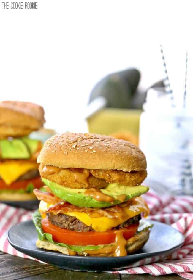 Cowboy Burgers With Spicy Mayo Bbq Burgers The Cookie Rookie