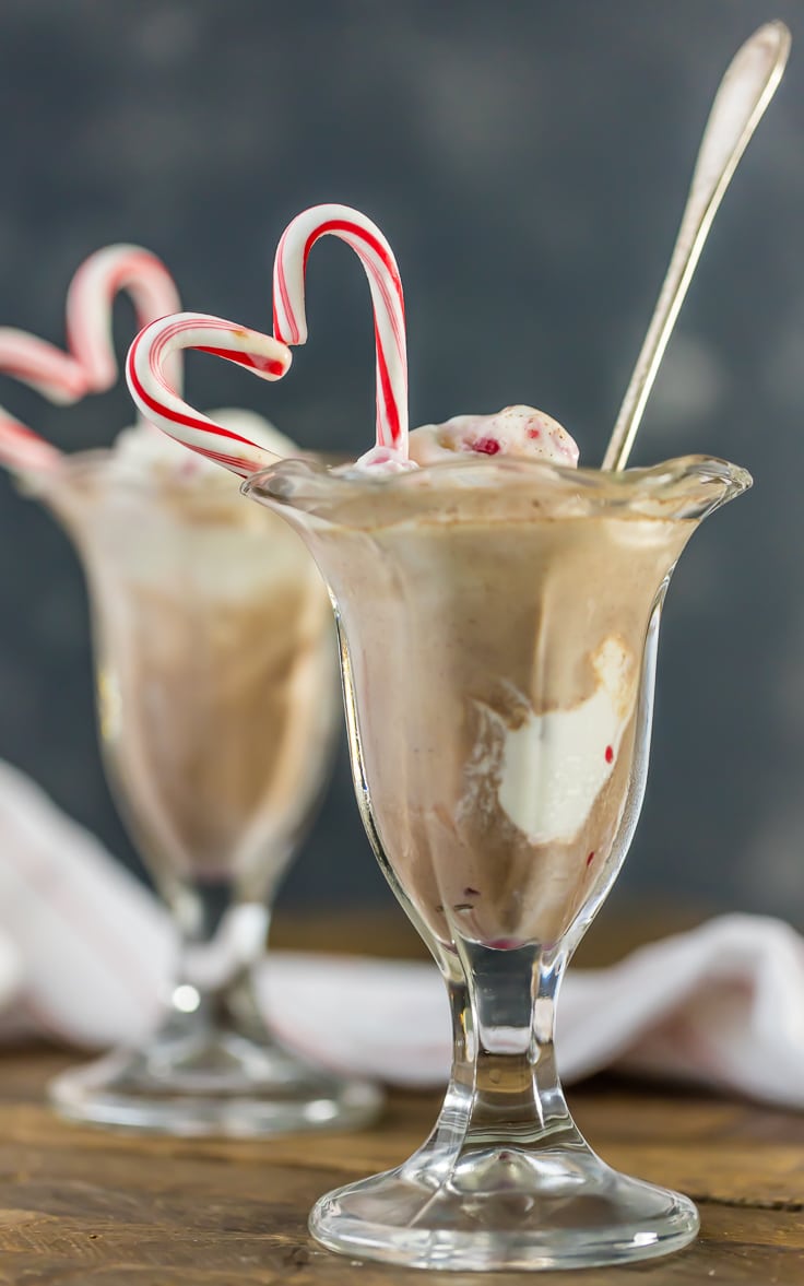 Peppermint Hot Chocolate Floats Recipe | The Cookie Rookie