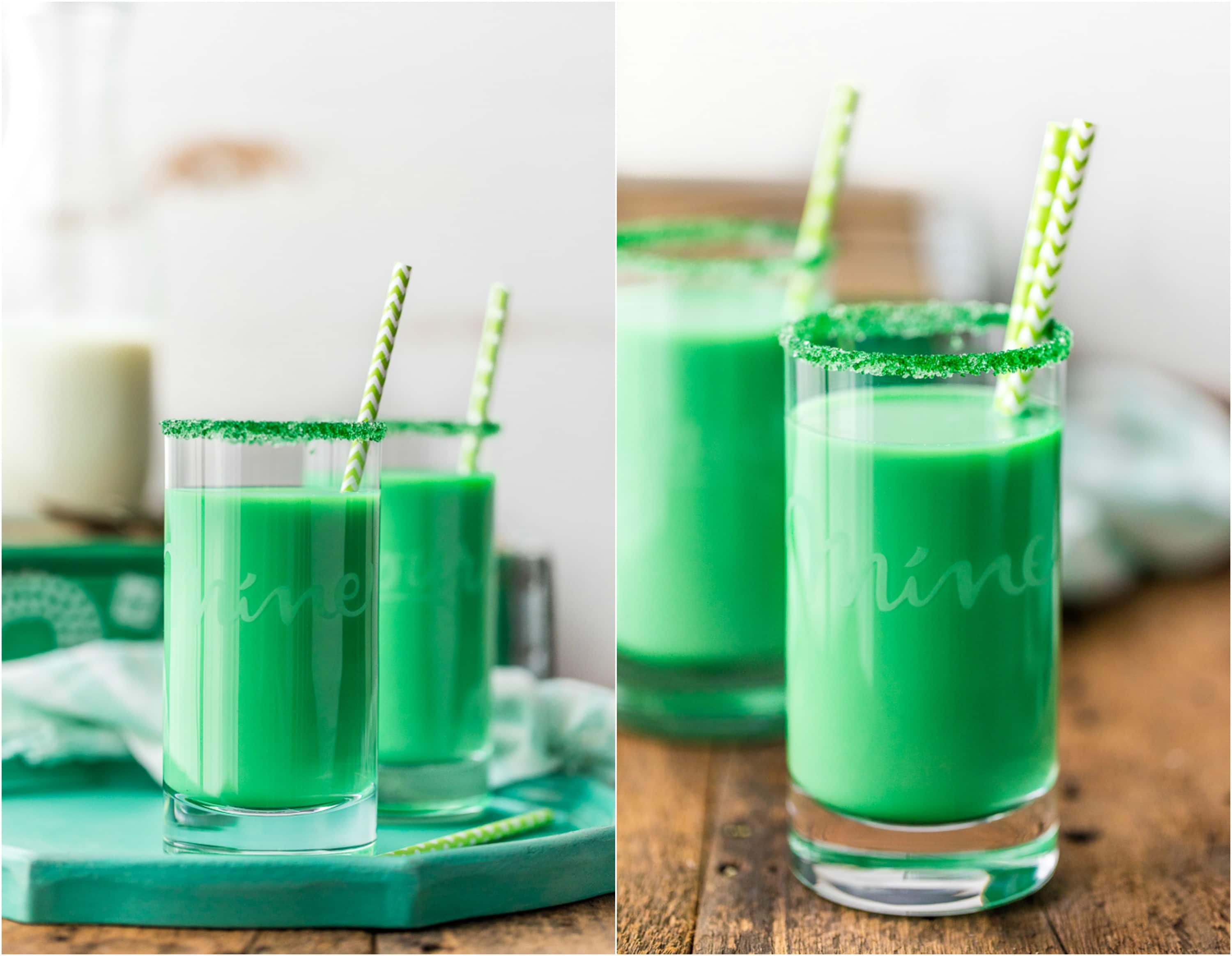 Vanilla Mint Green Milk for St. Patrick's Day! (Leprechaun Milk)