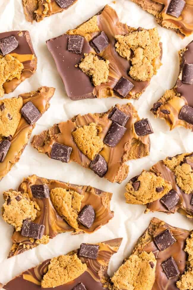 Peanut Butter Chocolate Chip Cookie Bark Recipe The Cookie Rookie