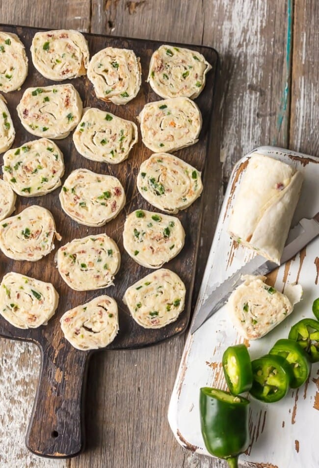 Jalapeno Cream Cheese Tortilla Roll Ups Recipe VIDEO