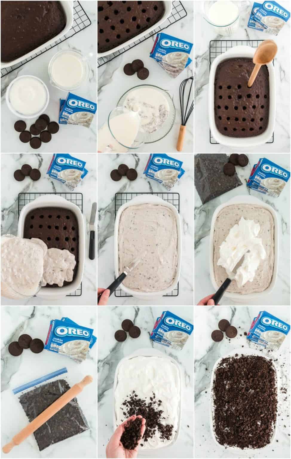 Oreo Cake Creamy Oreo Poke Cake Recipe The Cookie Rookie