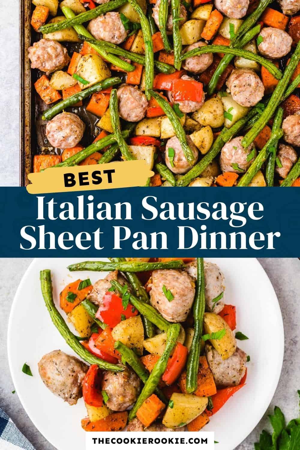 Italian Sausage Sheet Pan Dinner Recipe The Cookie Rookie