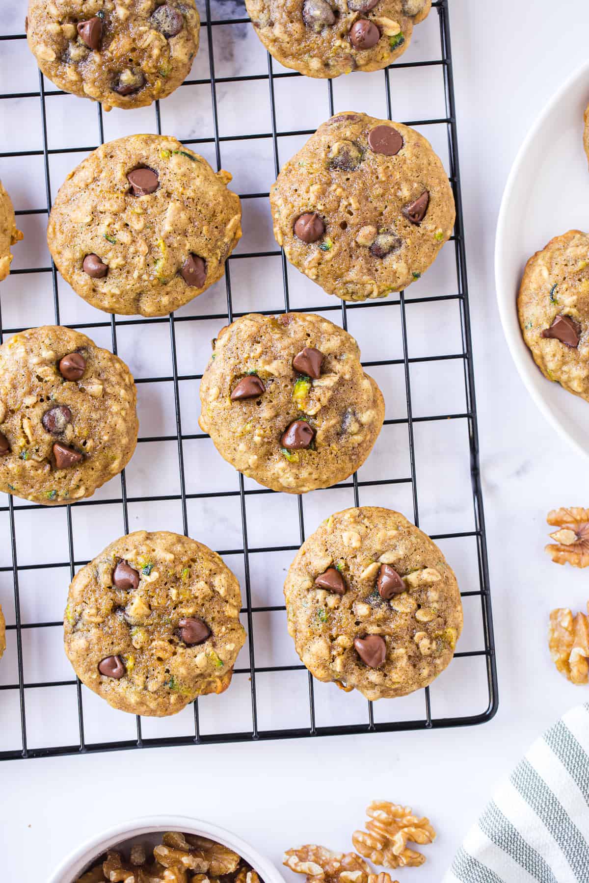 Zucchini Chocolate Chip Cookies The Cookie Rookie