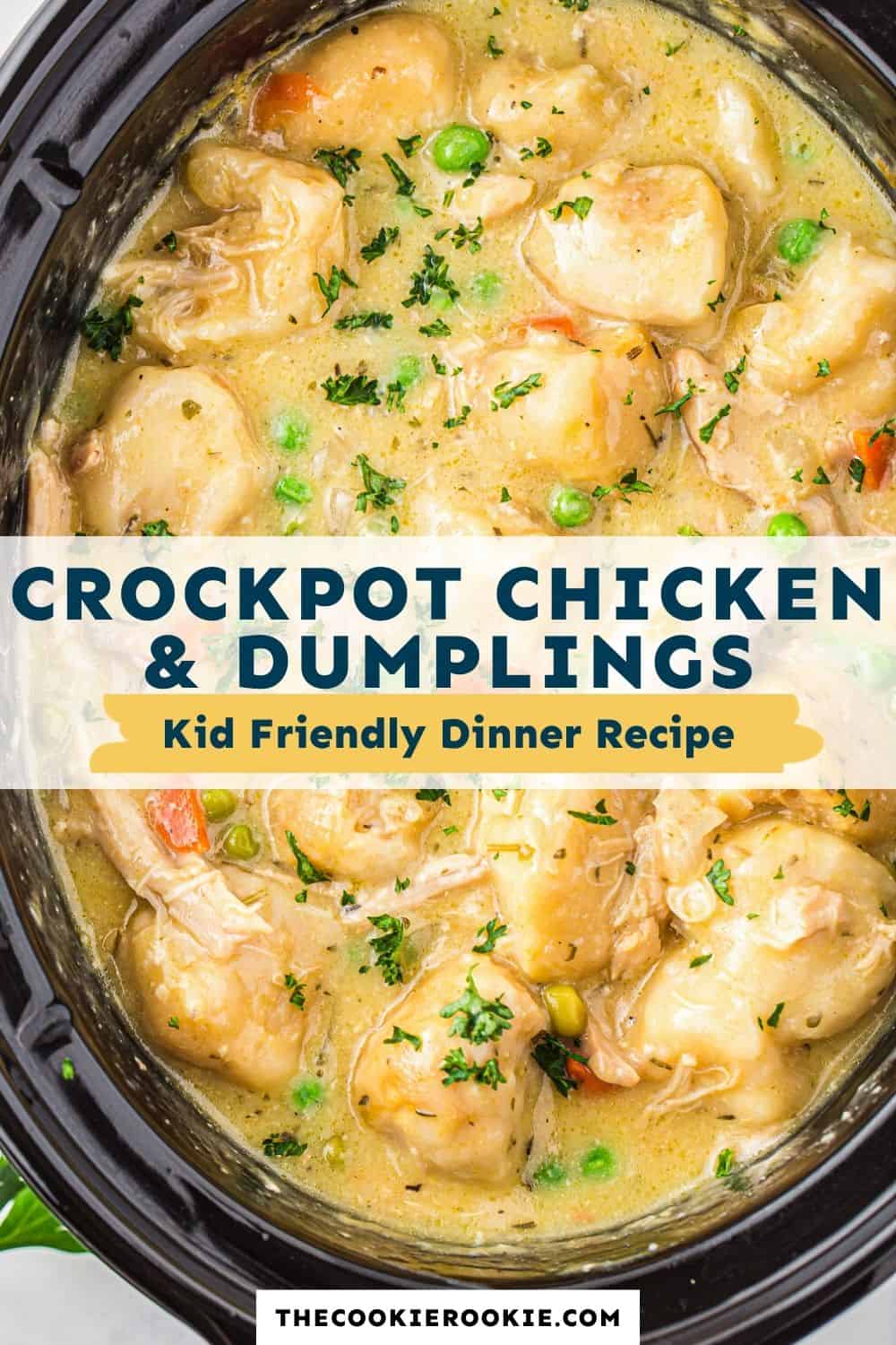 Crockpot Chicken And Dumplings Recipe The Cookie Rookie