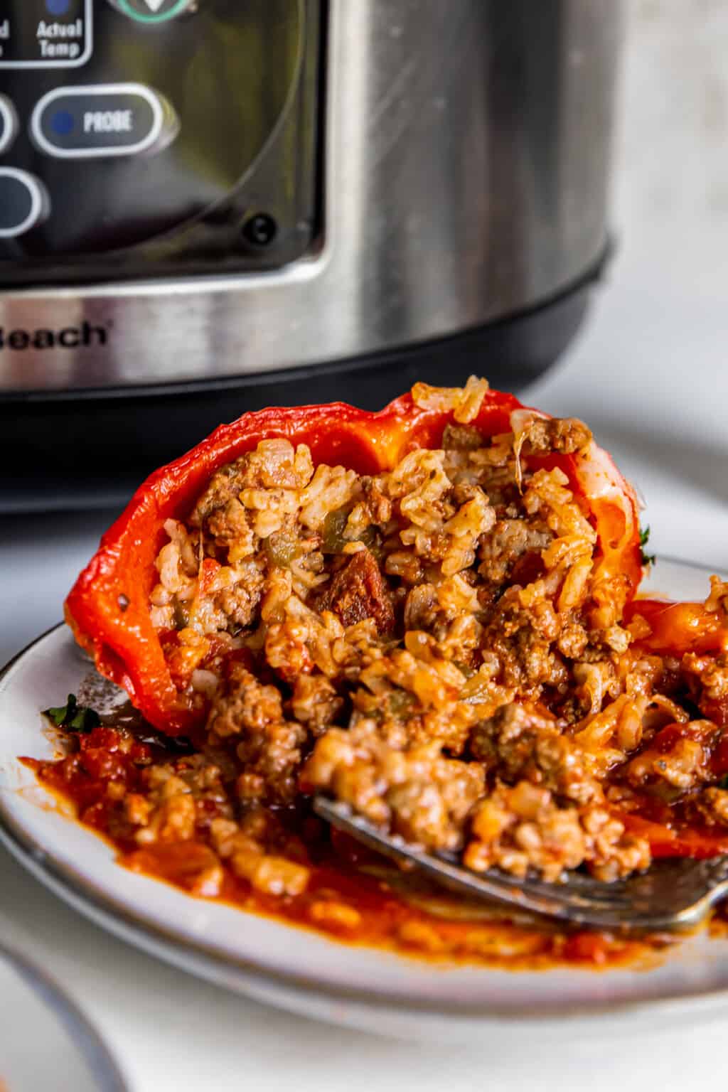 Crockpot Stuffed Peppers Recipe The Cookie Rookie