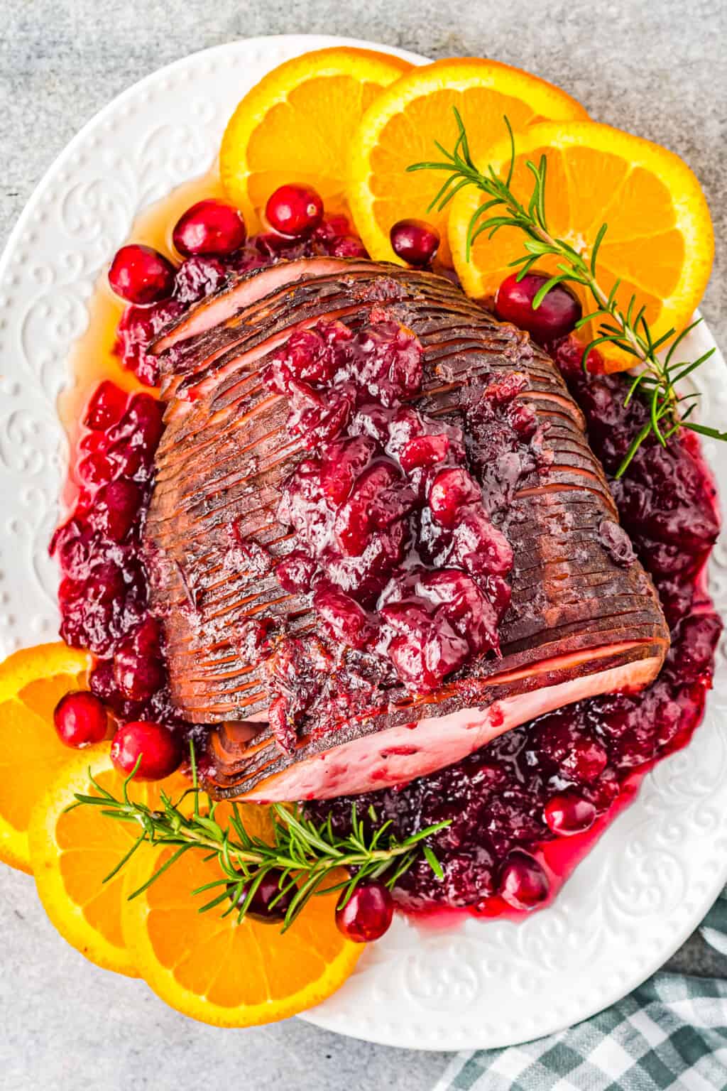 Air Fryer Cranberry Glazed Ham Recipe The Cookie Rookie