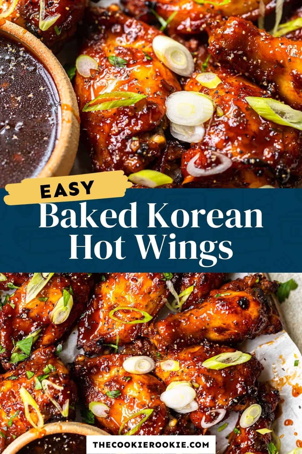 Baked Korean Hot Wings Gochujang Wings Recipe The Cookie Rookie