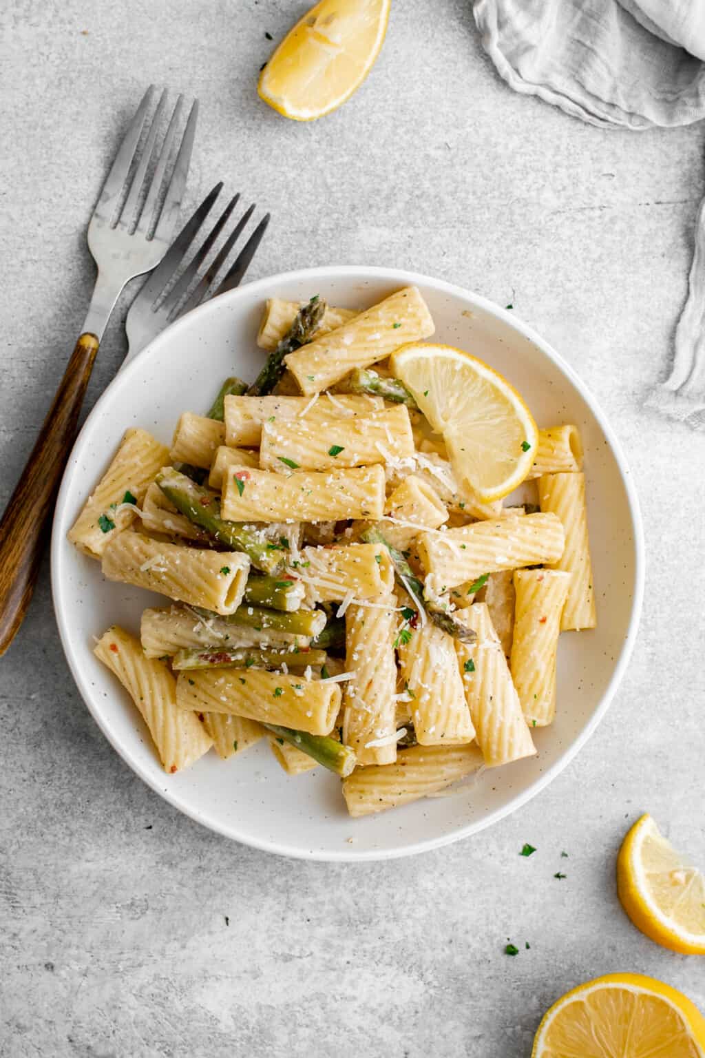 Lemon Asparagus Pasta Recipe The Cookie Rookie