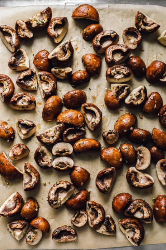 Roasted Mushrooms Recipe The Cookie Rookie