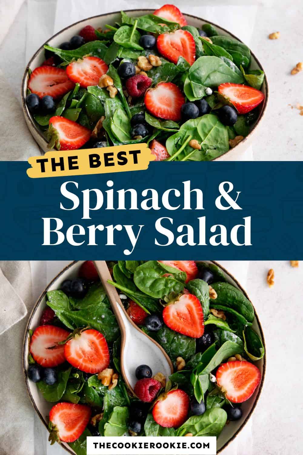 Spinach Berry Salad With Poppy Seed Dressing Recipe The Cookie Rookie