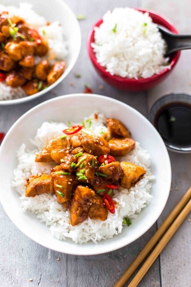 Bourbon Chicken Recipe (Sweet & Spicy) - The Cookie Rookie