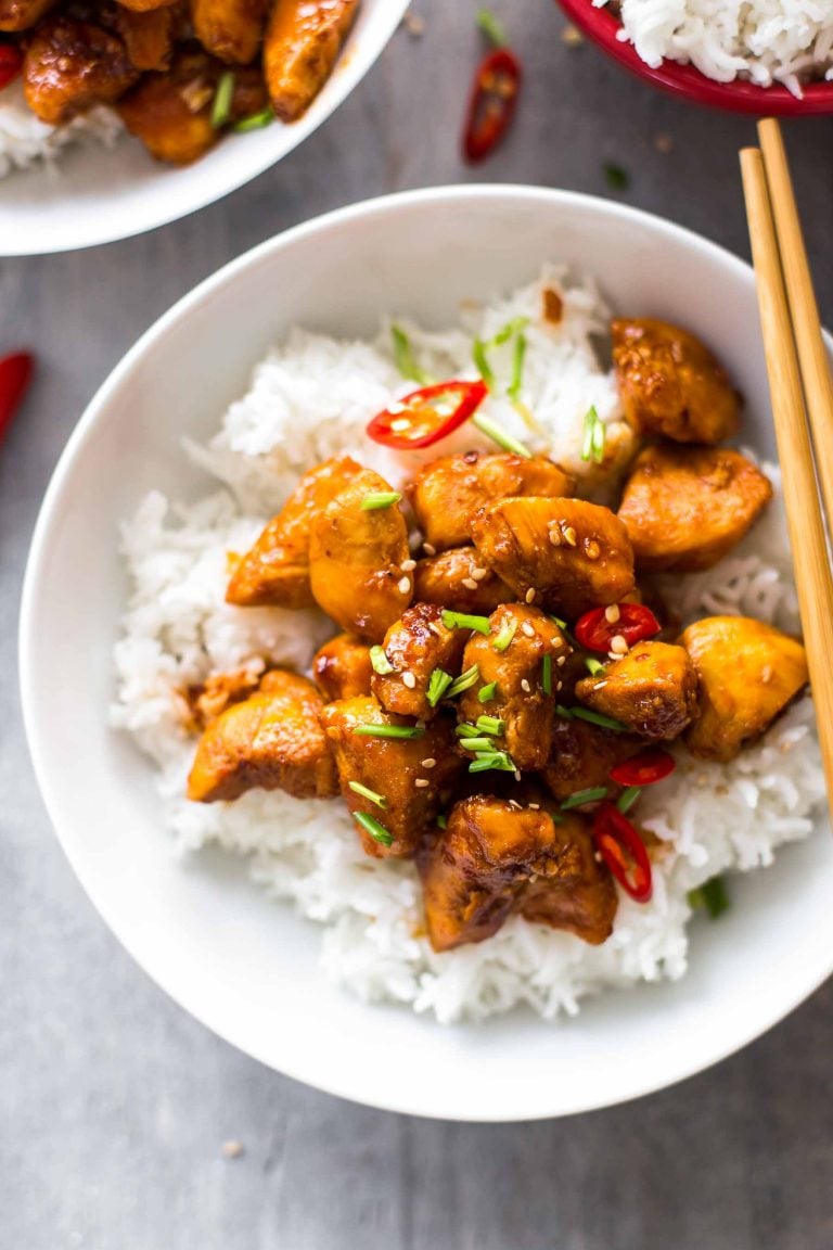 Bourbon Chicken Recipe (Sweet & Spicy) The Cookie Rookie