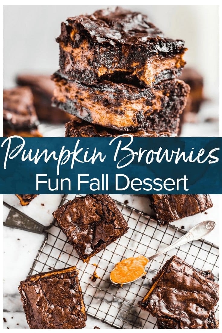 Pumpkin Brownies Super Easy Fall Dessert Recipe {VIDEO!!!}