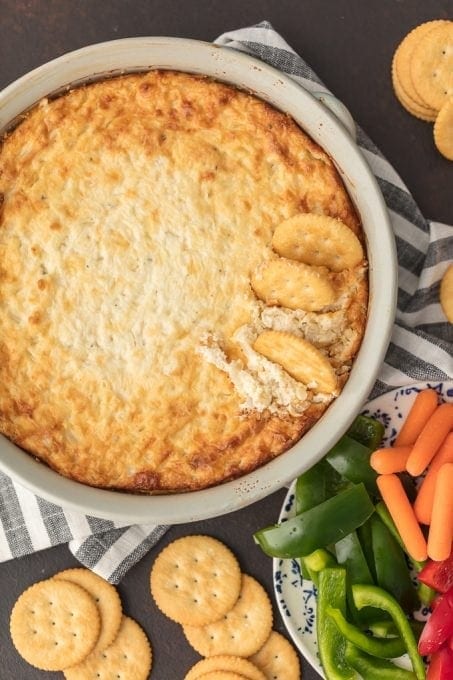 Hot Onion Dip Recipe (Hot Onion Souffle Dip) - The Cookie Rookie