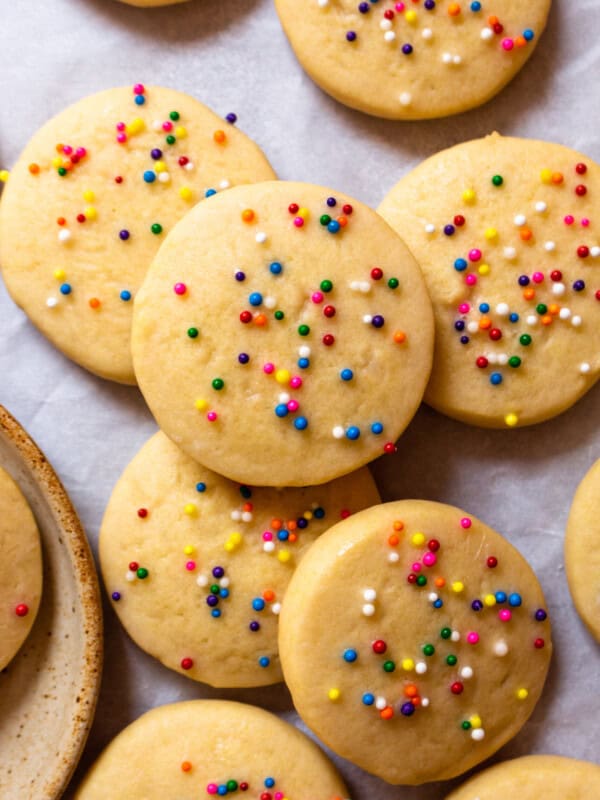 Riscotti Italian Anise Cookies with sprinkles