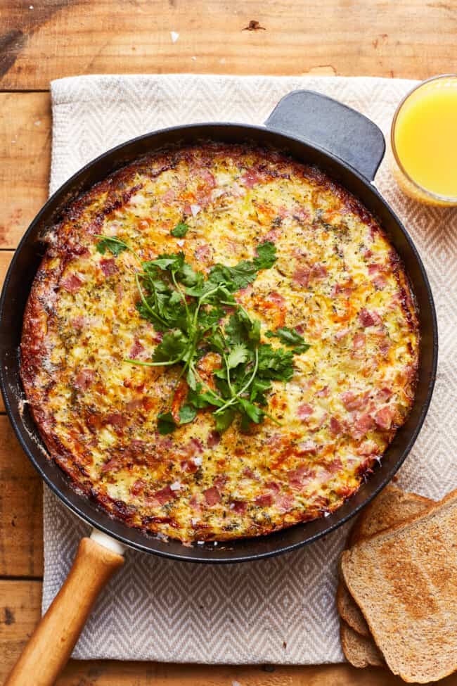 Apple, Ham, and Cheese Frittata Recipe - The Cookie Rookie®