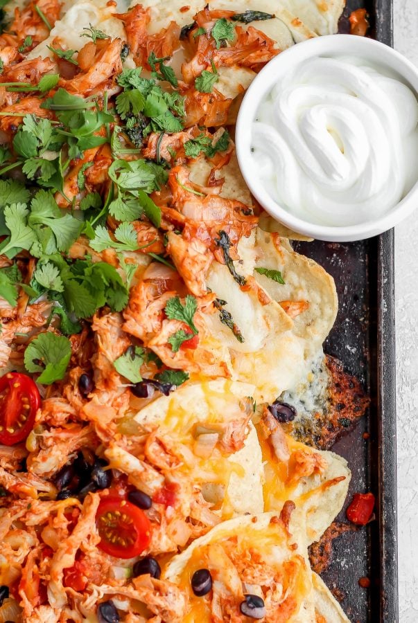 Grilled Chicken Nachos {BBQ Chicken Nachos & Mexican Nachos}