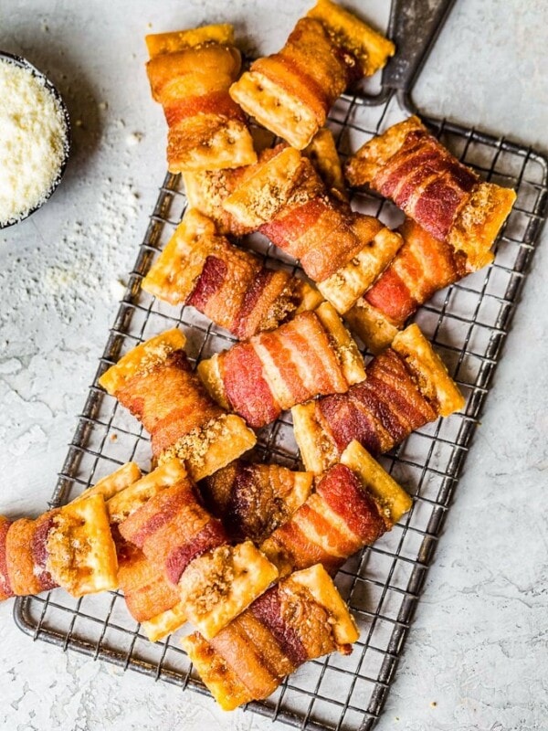 Bacon Wrapped Crackers are a simple idea that can't be beat. Any bacon wrapped appetizers will be a hit on game day or holidays, so these are a true winner. These tasty bacon crackers won't disappoint!