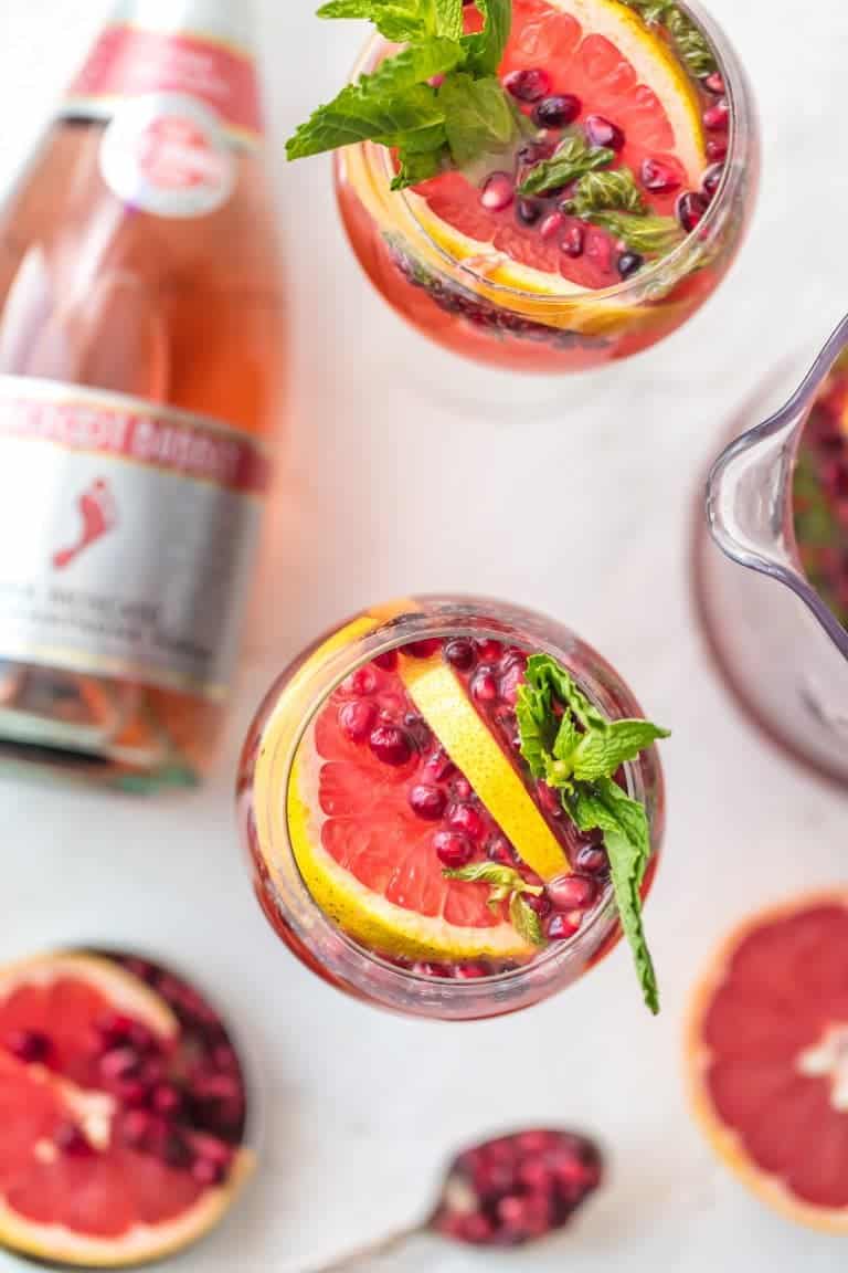Pink Champagne Sangria Recipe - The Cookie Rookie®