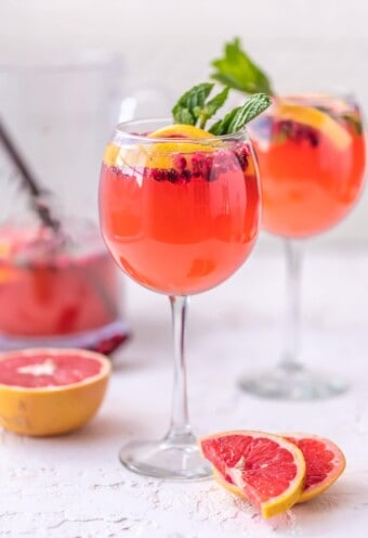 Pink Champagne Sangria Recipe - The Cookie Rookie®