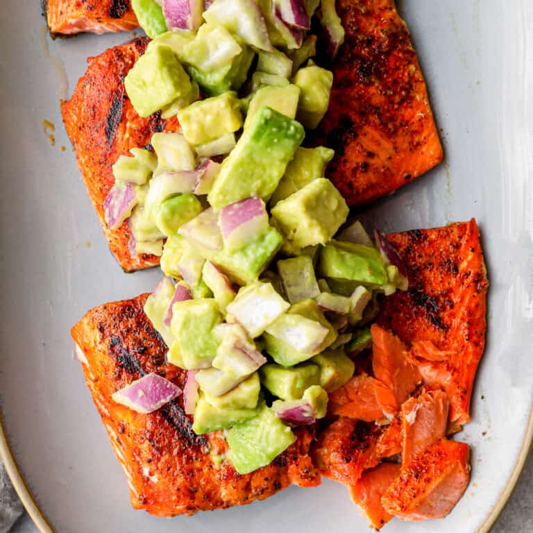 Grilled Salmon With Avocado Salsa Healthy Salmon Recipe The Cookie Rookie® 6965