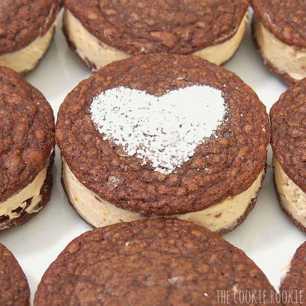 Peanut Butter Brownie Whoopie Pies - The Cookie Rookie