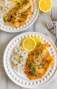 Lemon Pepper Parmesan Tilapia (Best Tilapia Recipes) VIDEO