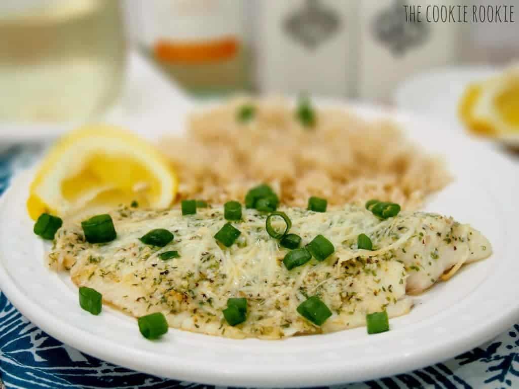 Lemon Pepper Parmesan Tilapia - The Cookie Rookie