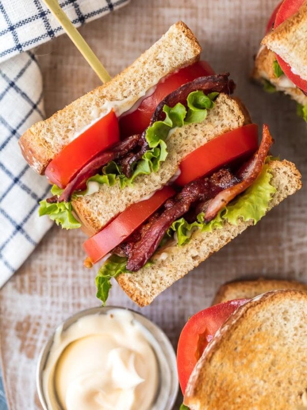 BLT Sandwich Slider on it's side