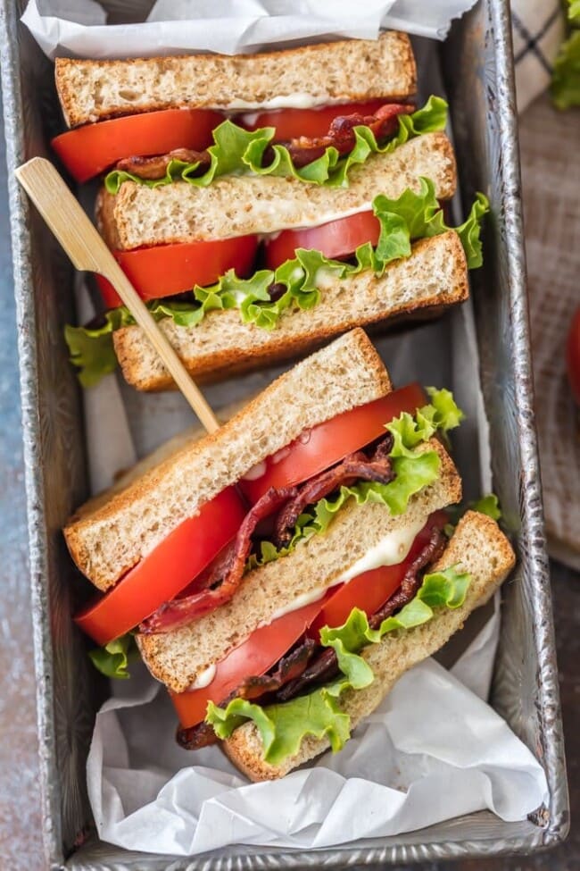 Blt Sandwich Sliders Classic Blt Recipe The Cookie Rookie