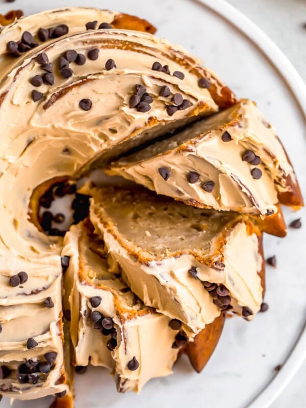 sliced bundt cake