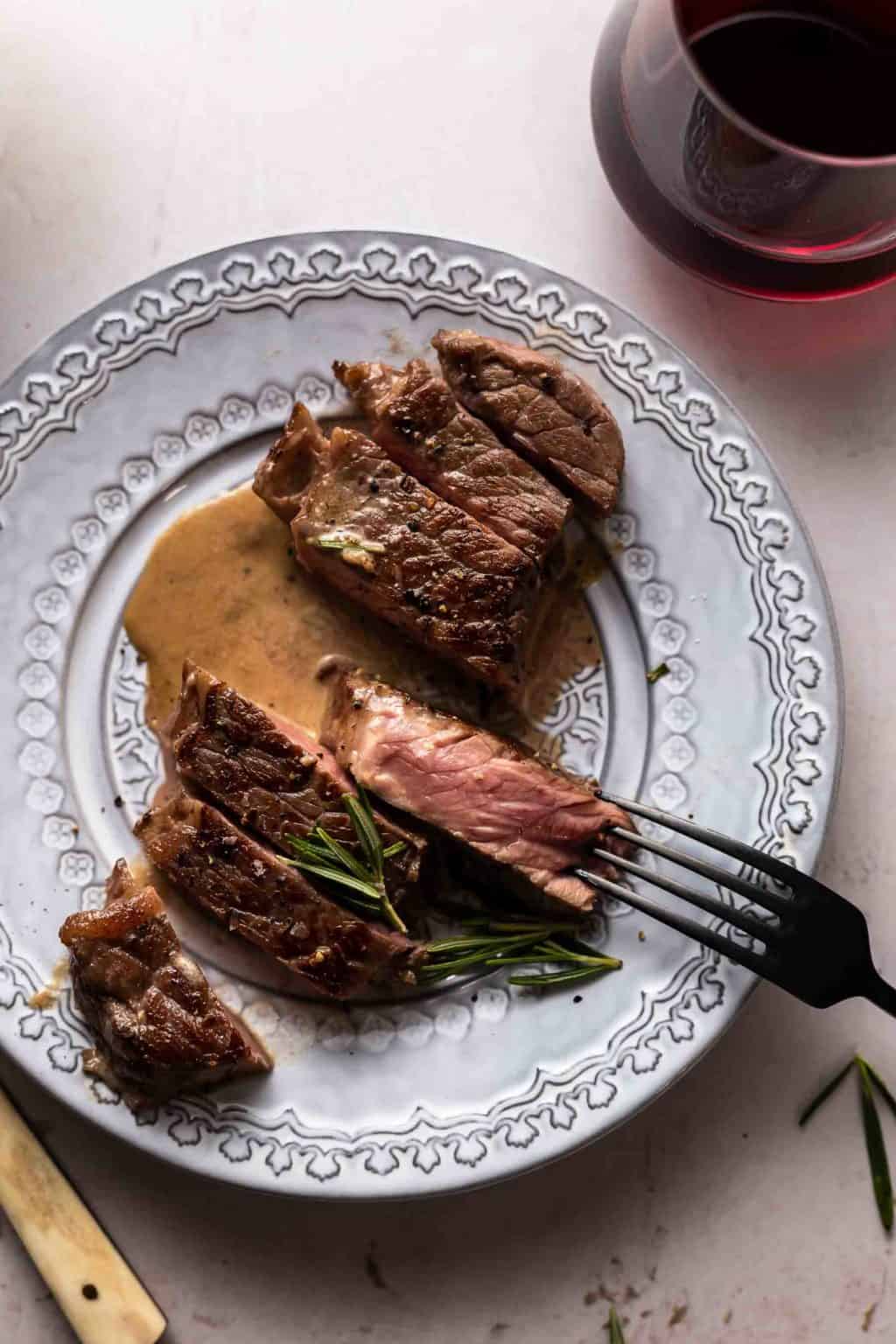 Garlic Rosemary Steak With Sherry Cream Sauce Video