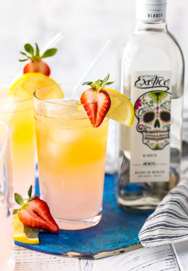 Summer Shandy Recipe with Tequila and Lemonade {VIDEO}