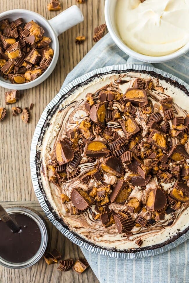 Peanut Butter Cup Ice Cream Pie Chocolate Peanut Butter Pie Recipe The Cookie Rookie® 