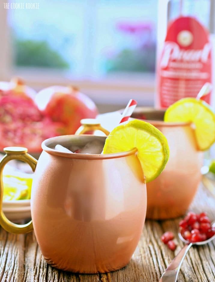 Pomegranate Moscow Mule - The Cookie Rookie®