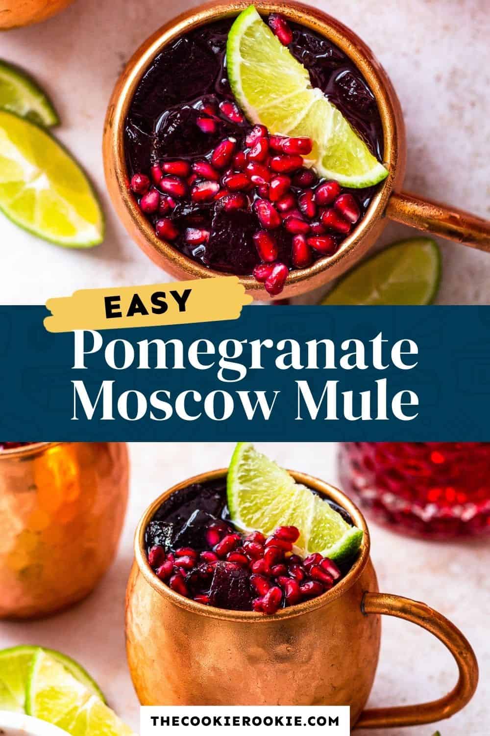Pomegranate Moscow Mule Recipe - The Cookie Rookie®