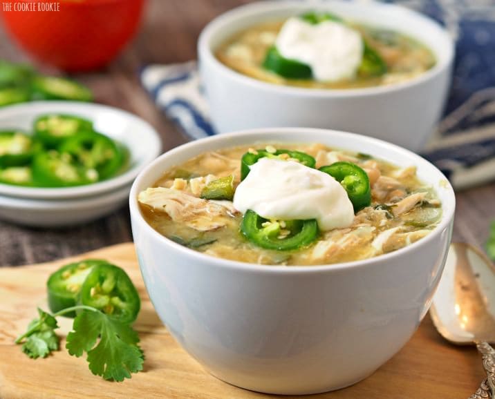 Easy Spicy White Chicken Chili | The Cookie Rookie