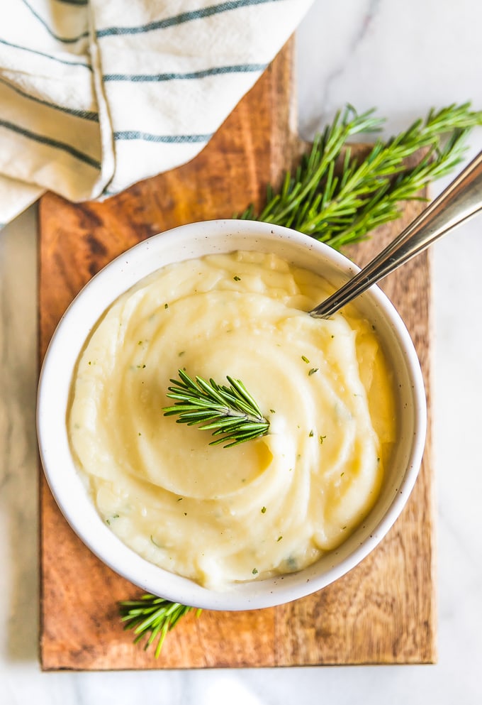 Garlic Mashed Cauliflower Recipe Video The Cookie Rookie