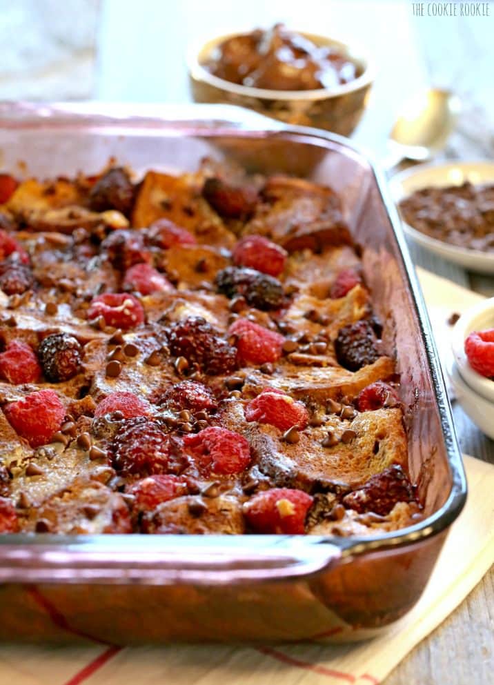 Berry Nutella French Toast Bake The Cookie Rookie