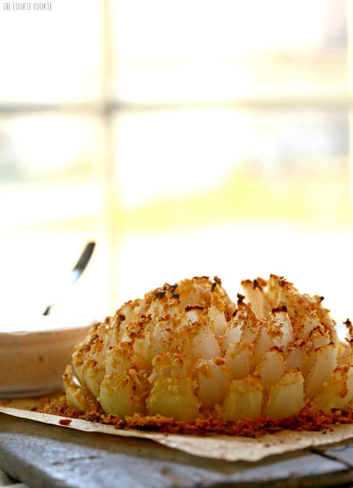 Baked Blooming Onion {Healthier Bloomin' Onion} The