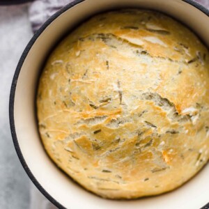 No Knead Dutch Oven Bread  Rosemary Bread  Recipe - 55