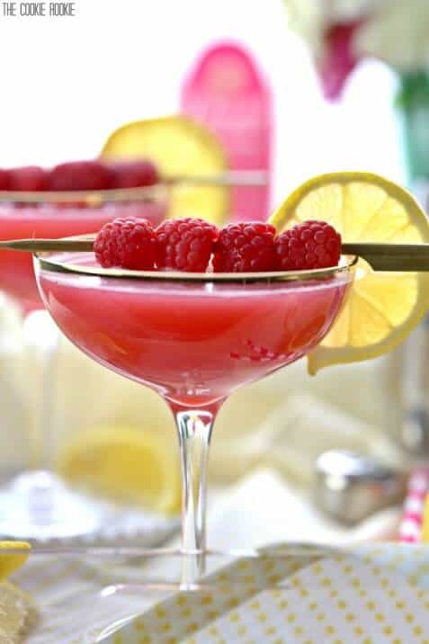 Raspberry Lemon Drop Martinis Recipe The Cookie Rookie® 