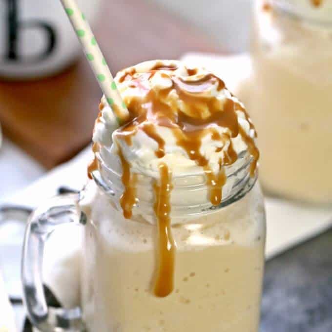 Caramel Frappuccino Recipe (Homemade Caramel Frappe) The Cookie Rookie®