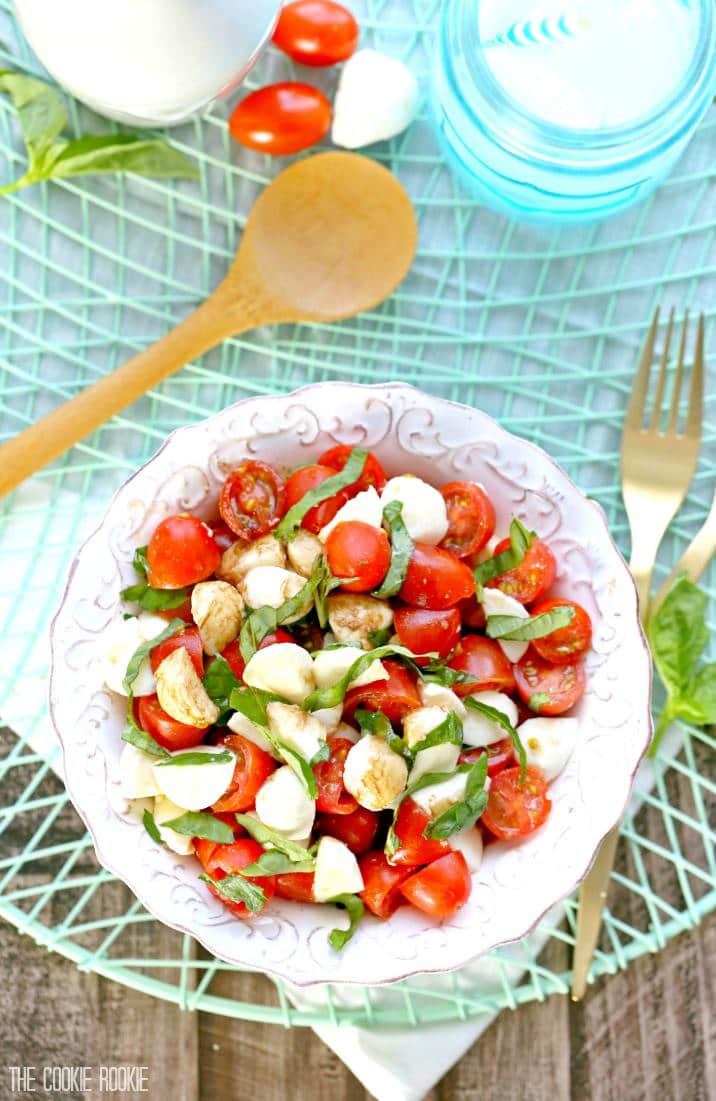 Caprese Salad Recipe Chopped Tomato Mozzarella Salad Video 6973