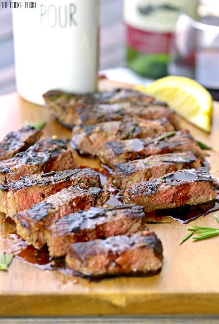 Seared New York Strip Steak With Red Wine Balsamic 8718