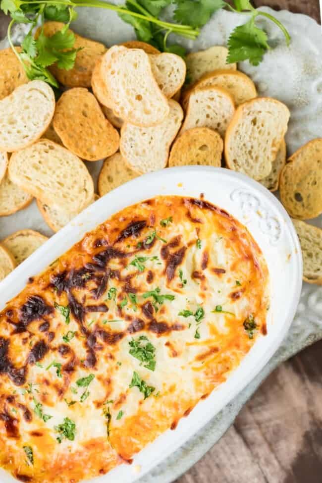 Queso Fundido with Chorizo (Crock Pot Queso) - The Cookie Rookie®