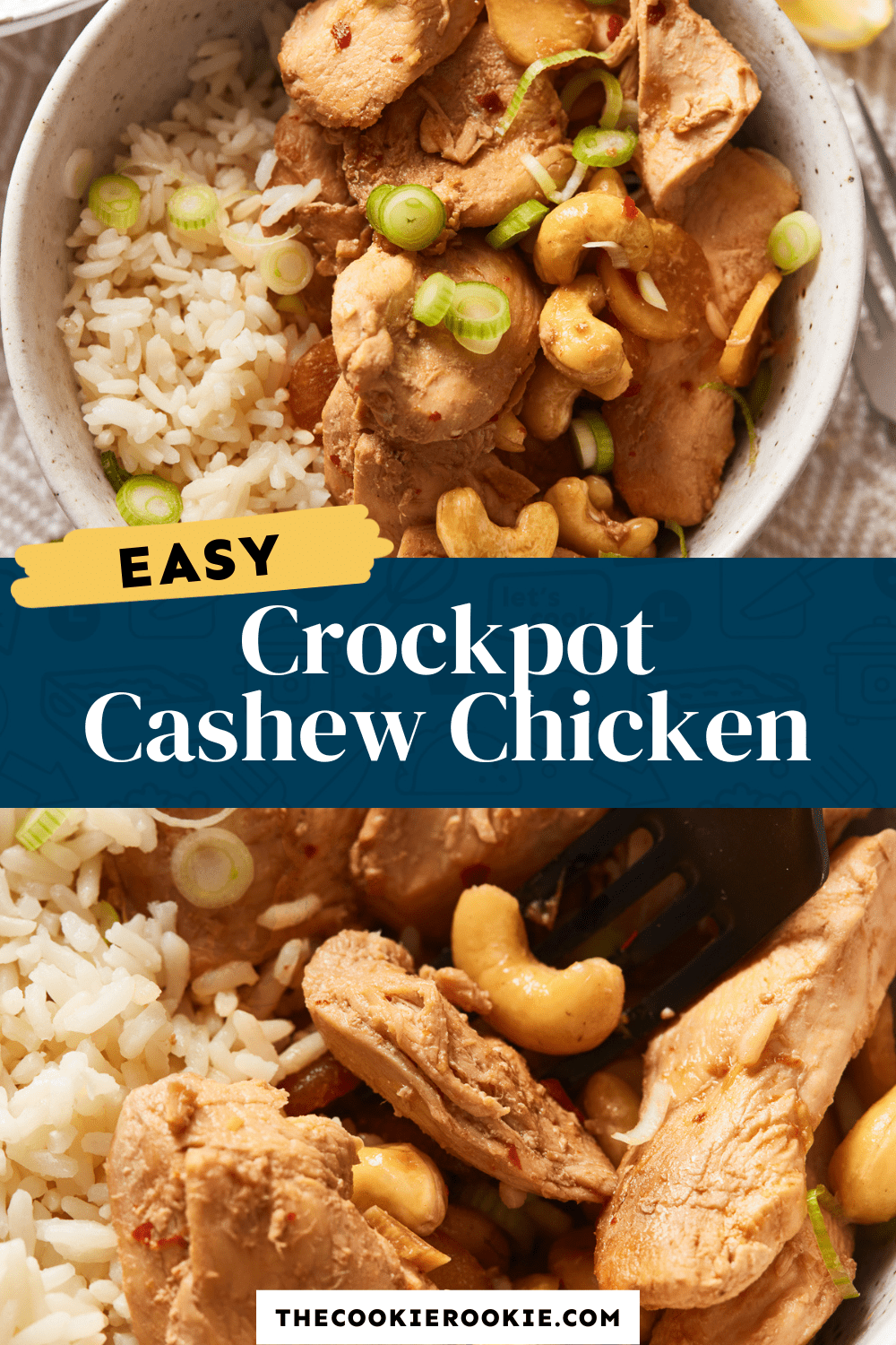 Crockpot Cashew Chicken Recipe - The Cookie Rookie®